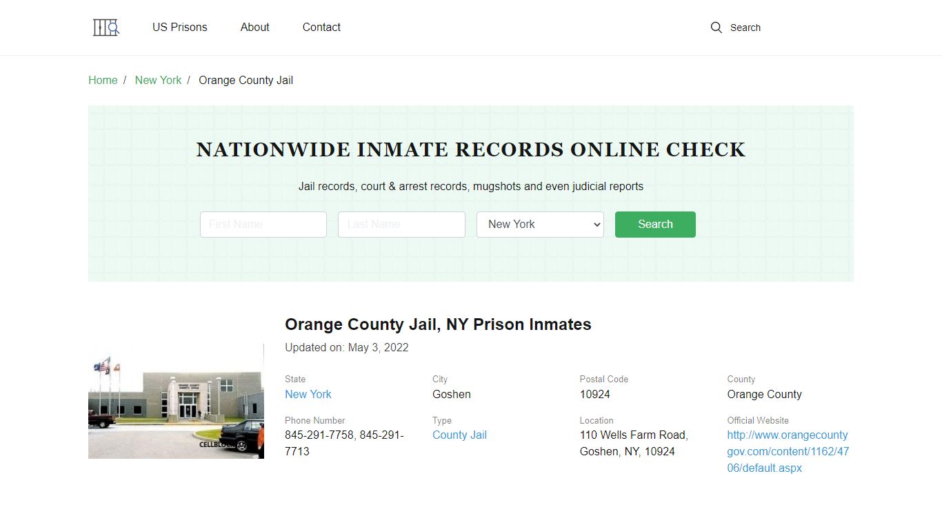 Orange County Jail, NY Prison Inmates - Cell Block 7