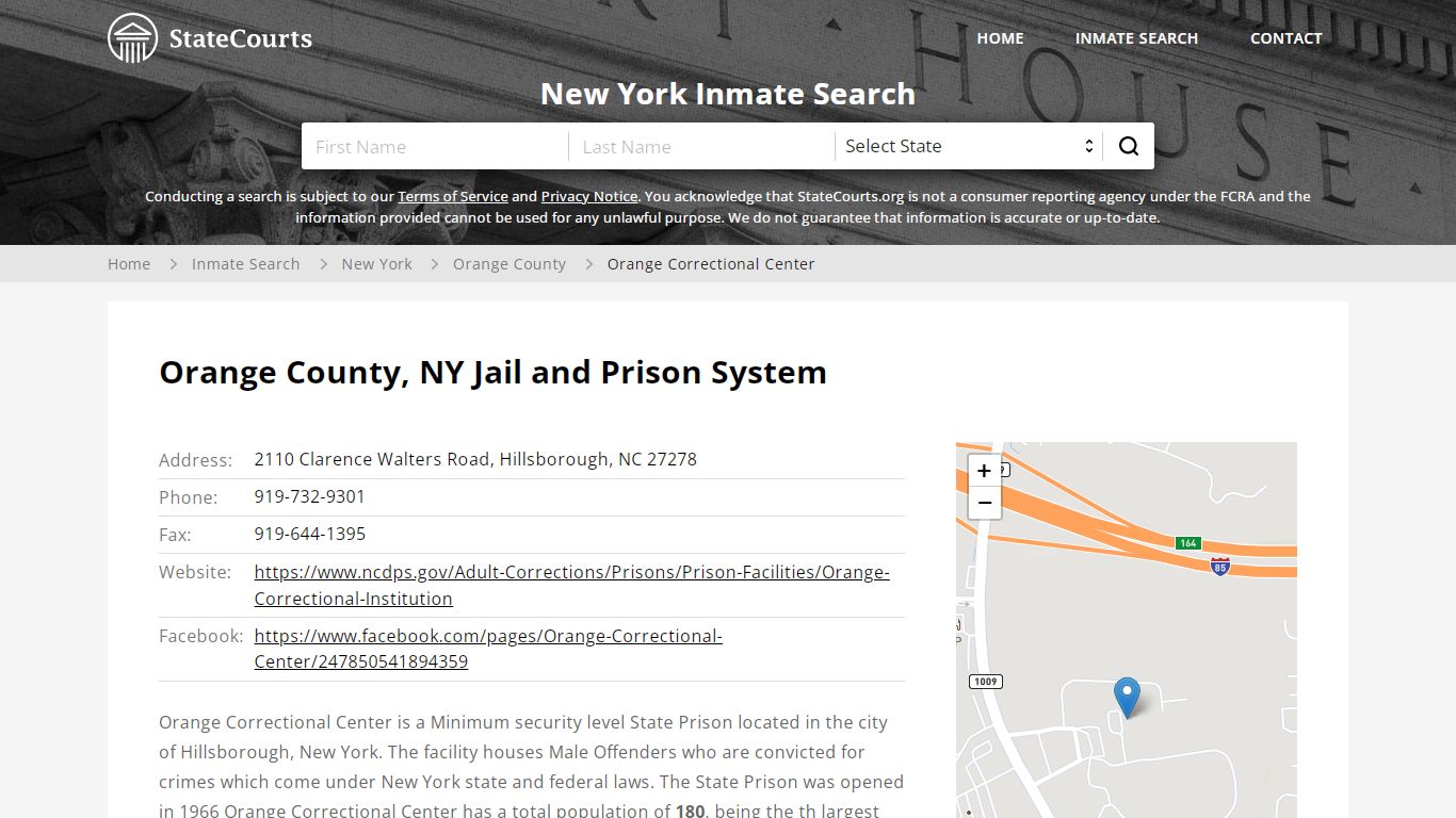 Orange Correctional Center Inmate Records Search, New York ...